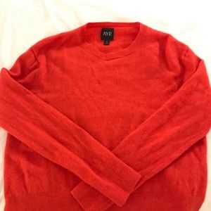 Cashmere Bright Red Sweater from AYR